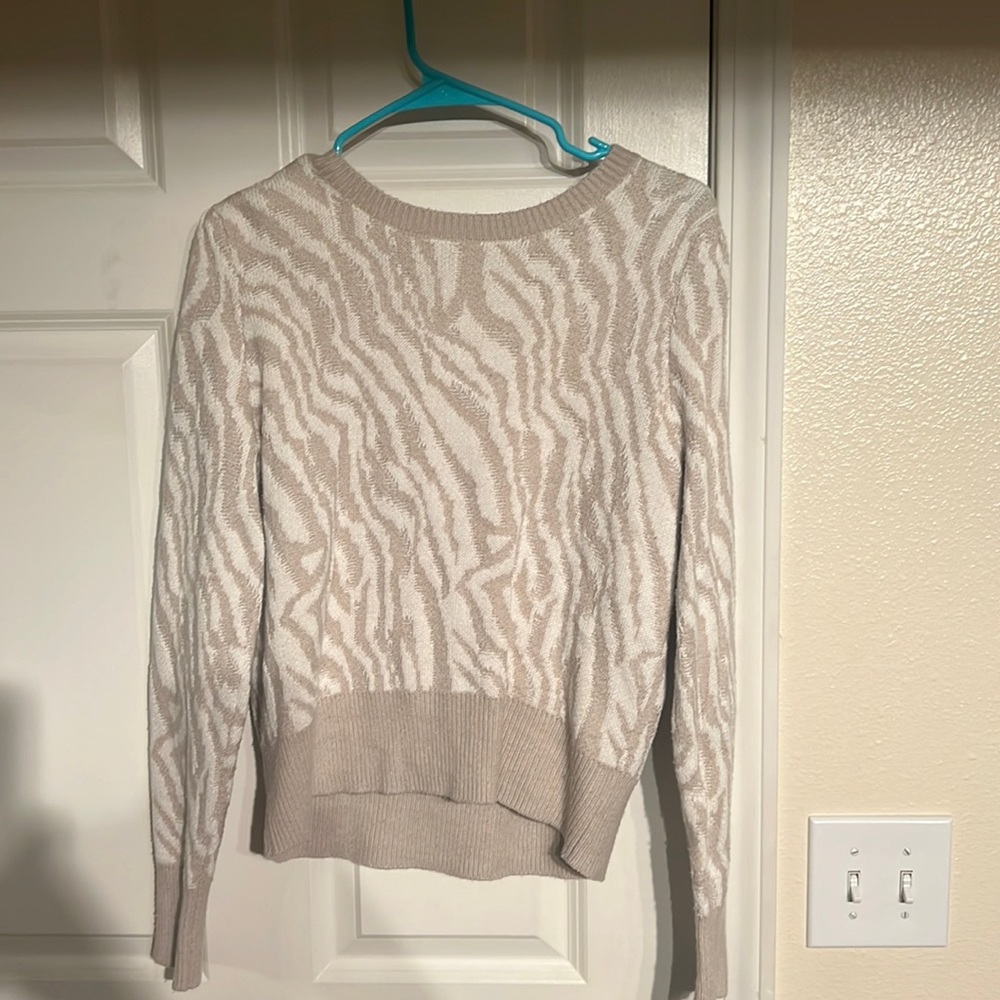 Lucky Brand zebra print sweater
